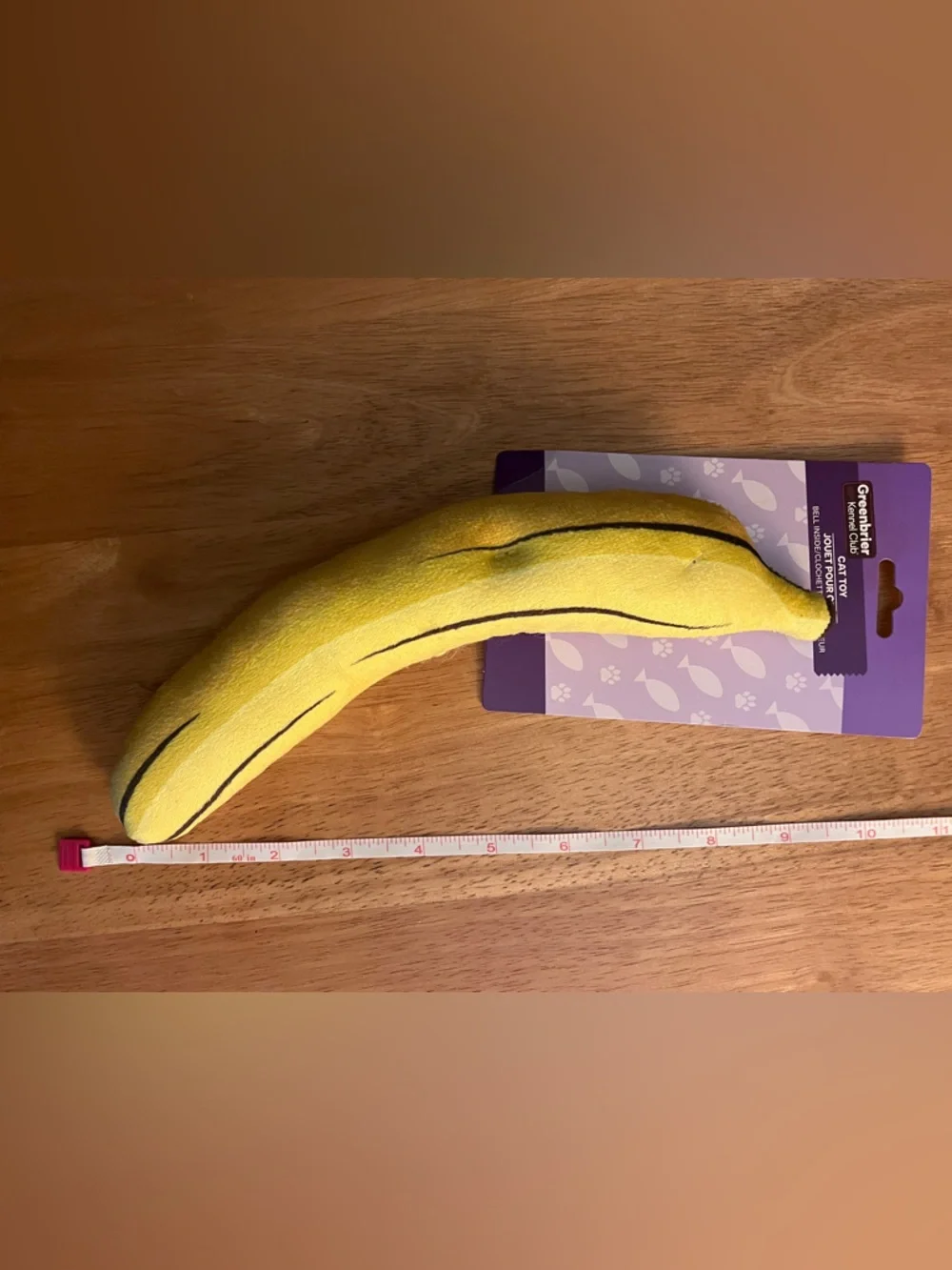 Cat Toy - Banana Funny / Food / Novelty Kicker Toy ~9in - NWT